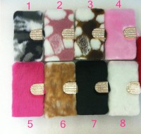 蘋果iphone4/4S手機毛毛皮套iphone5保護殼毛絨5S皮套 外殼